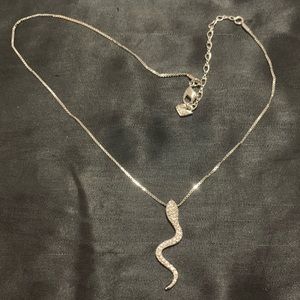 Swarovski Snake Necklace. Swarovski Crystal.